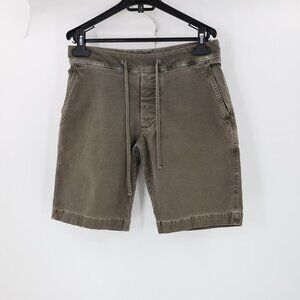 James Perse Shorts Mens 1 32x10 Cotton Stretch Drawstring Flat Front Mid Rise